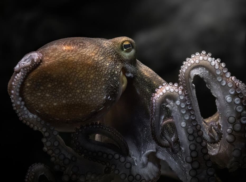 Common octopus (Zeeaquarium Bergen aan Zee)